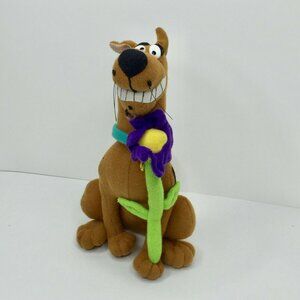 Scooby-Doo Cartoon Network 10" Plush Stuffed Animal Brown & Purple Dog Dane